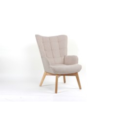 Πολυθρόνα υφασμάτινη μπεζ DAREN  69x75x96 DIOMMI 32-110